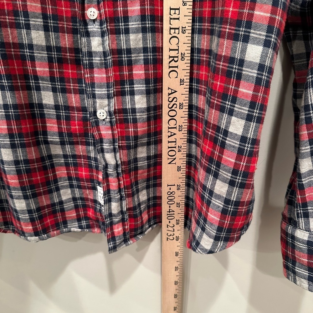 Frank & Eileen Barry Flannel Button Down Red Black Cozy Soft Casual Sz XL - Picture 5 of 12